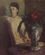 Edgar Degas The woman beside th vase Sweden oil painting artist